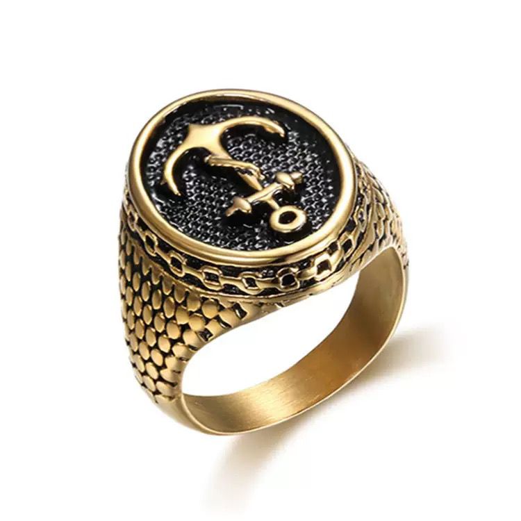 Men’s Bold Statement Ring - 18K Gold Plated