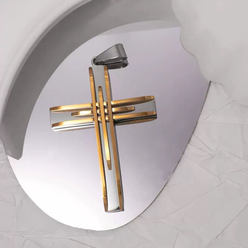 Titanium Cross ( Pendant + Chain)