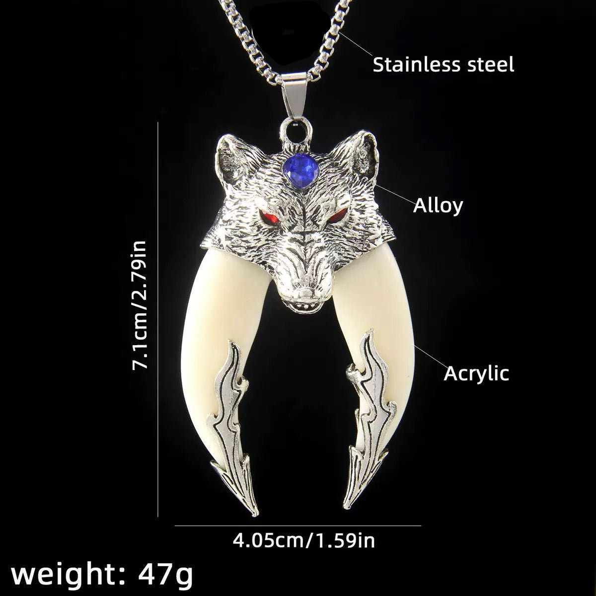 Wolf ( Chain + Pendant)