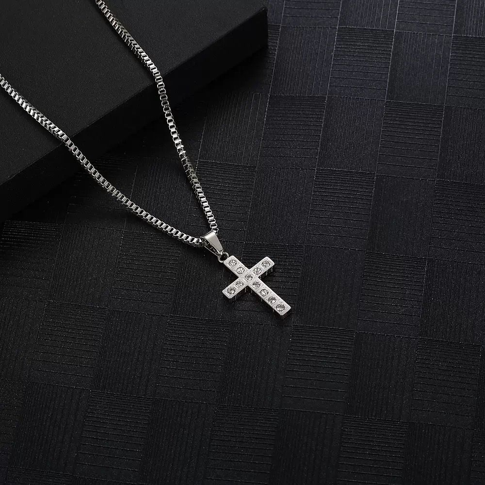 Diamond Cross ( Chain + Pendant)