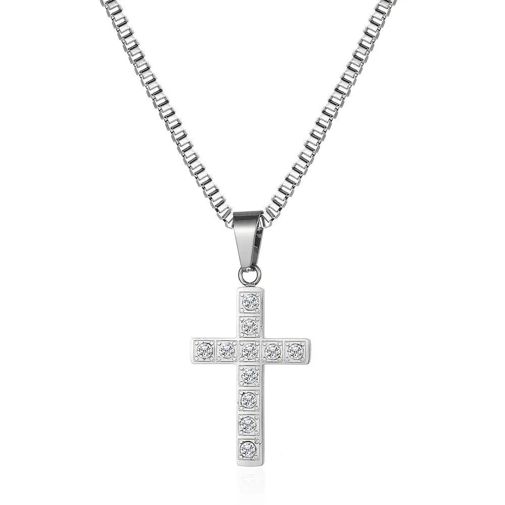 Diamond Cross ( Chain + Pendant)