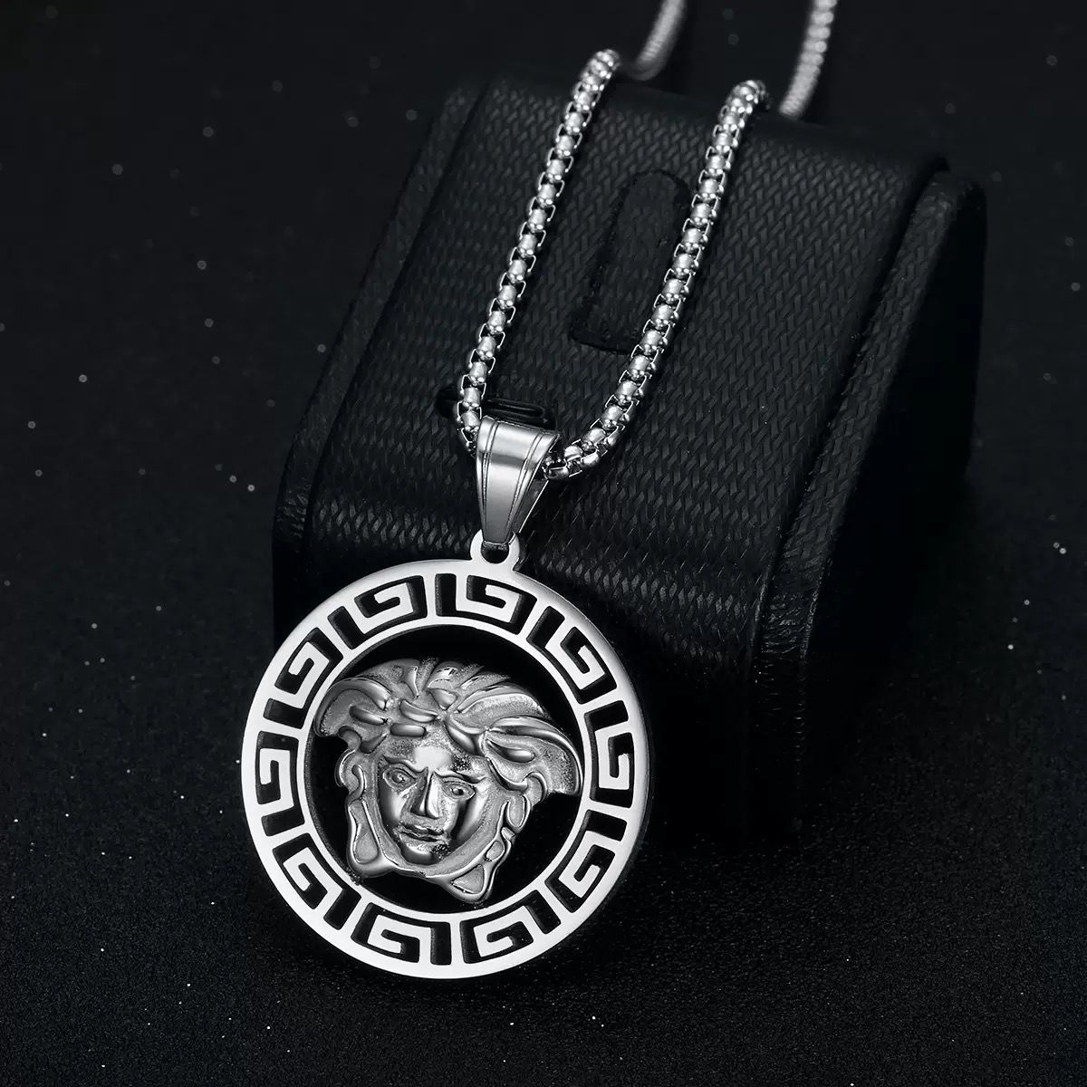 Classic Medusa Greek Myth Pendant (Titanium)