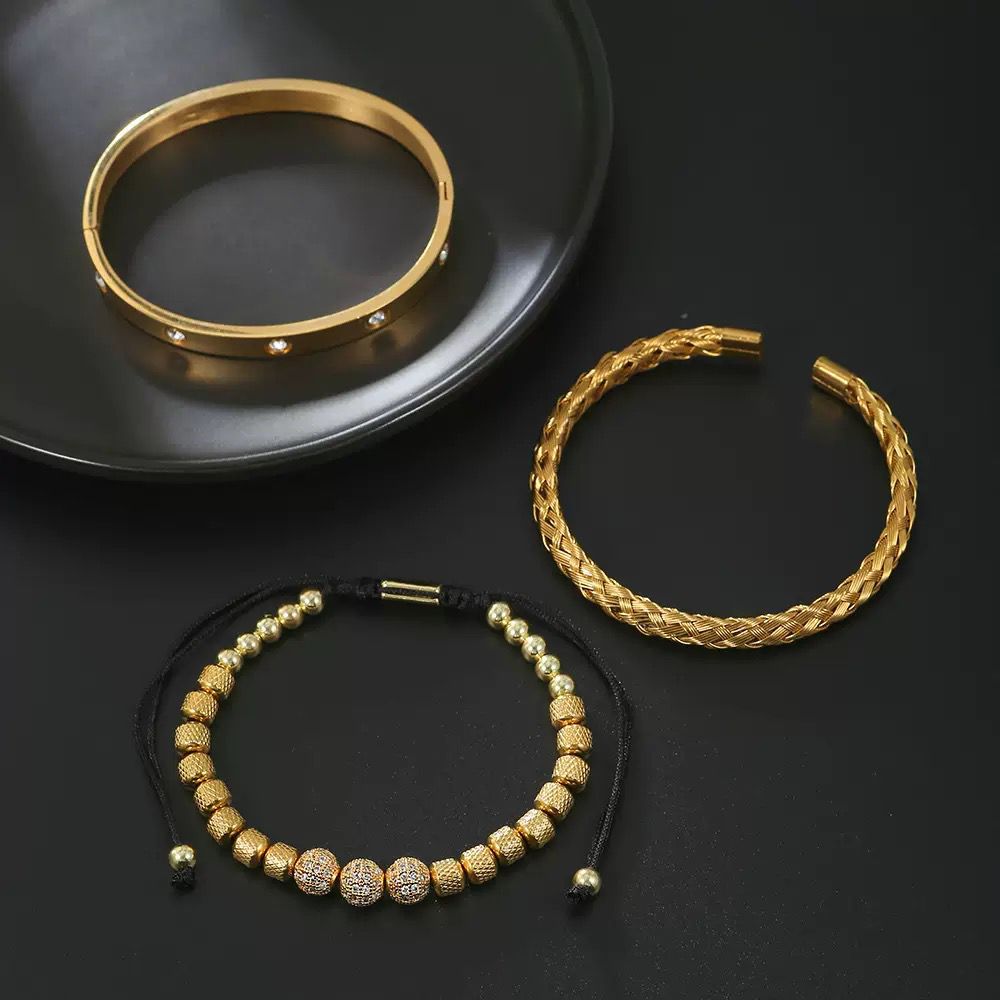 Three-Piece Men’s Bracelet Set
