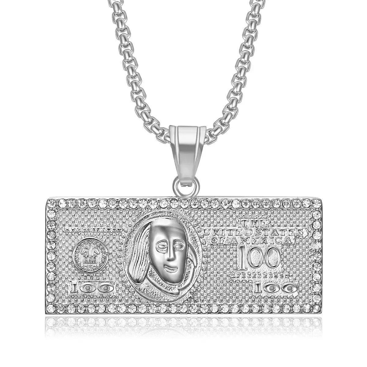 Dollar ( Pendant + Chain) - Titanium