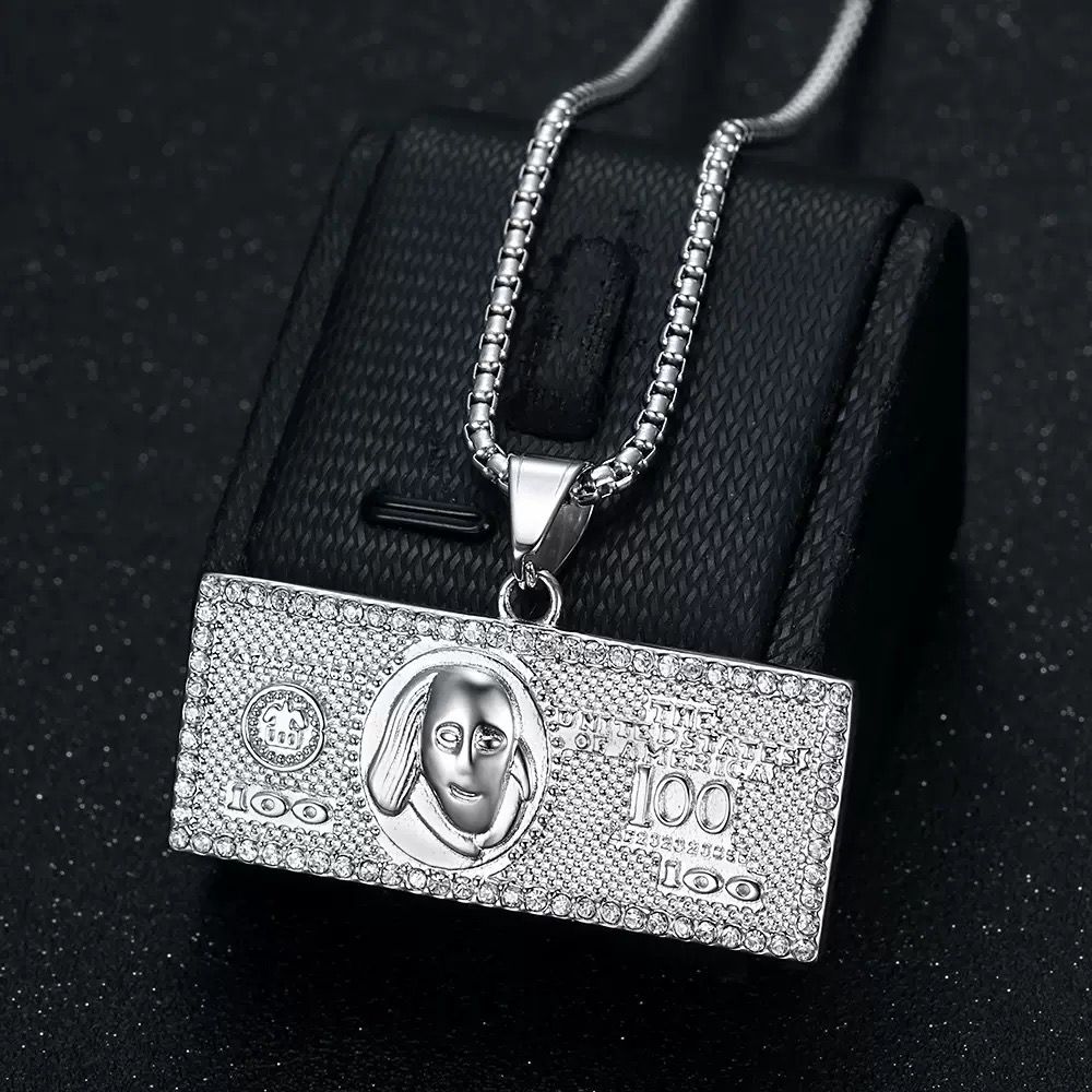 Dollar ( Pendant + Chain) - Titanium