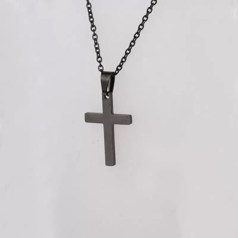 Sleek Minimal Cross Pendant