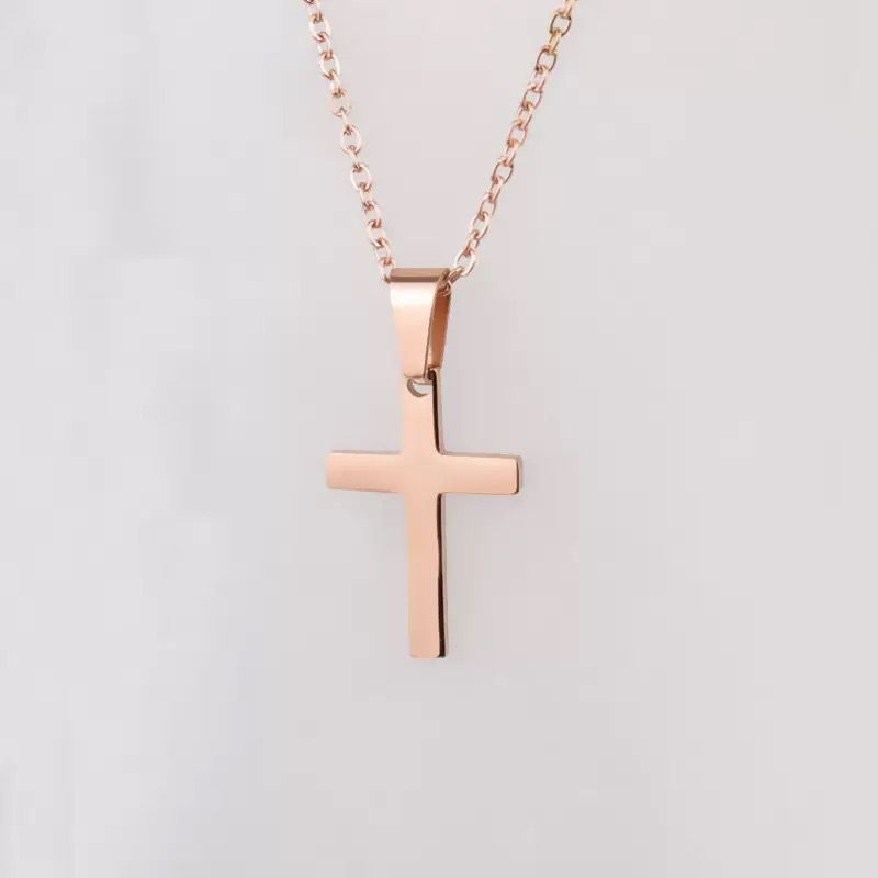 Sleek Minimal Cross Pendant
