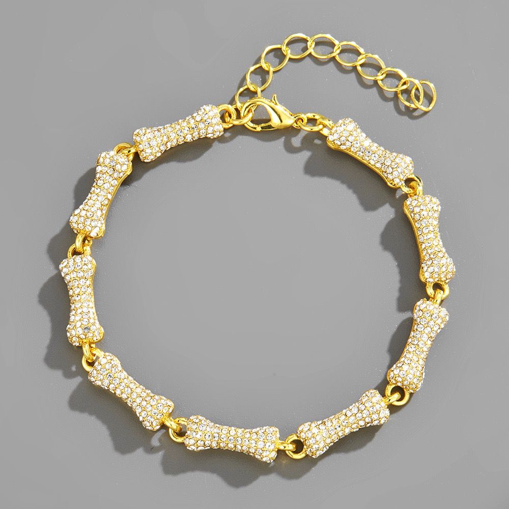 Rhinestone Men’s Chain & Bracelet