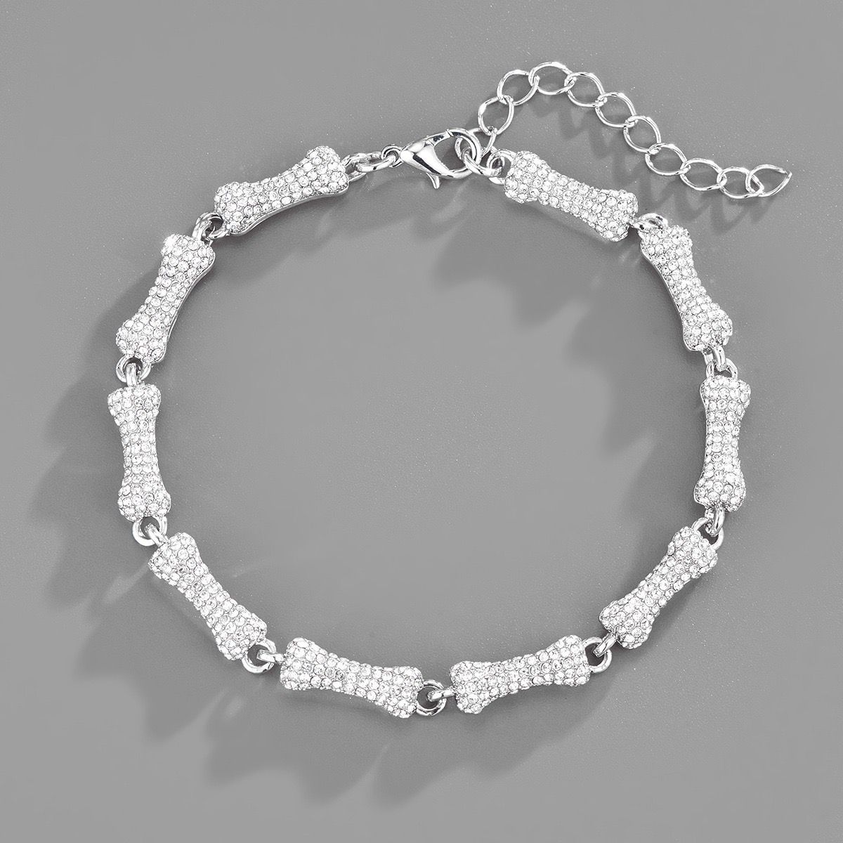 Rhinestone Men’s Chain & Bracelet