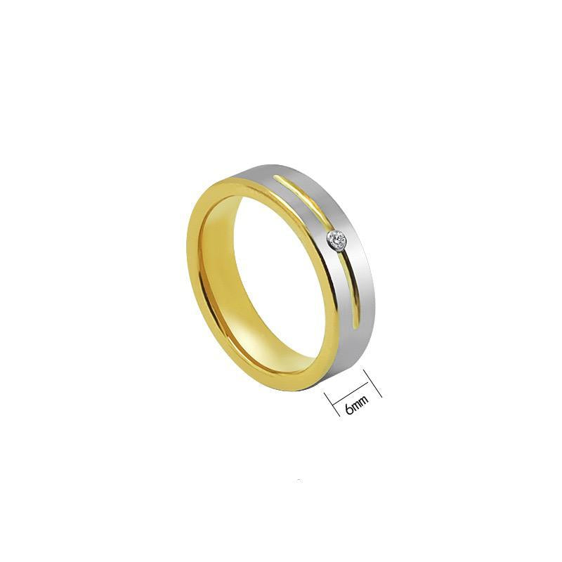 Classic Tungsten Band Ring - 18k Gold Plated