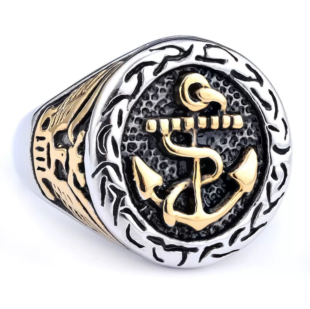 Classic Anchor Ring - 18K Gold Plated
