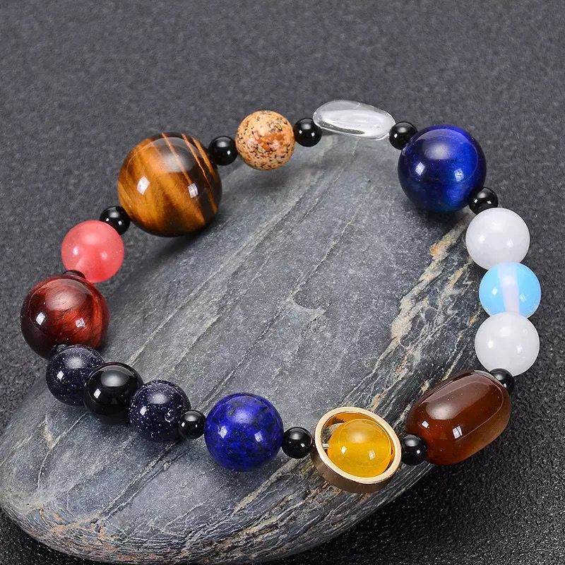 Natural Stone Beaded Men's Bracelet