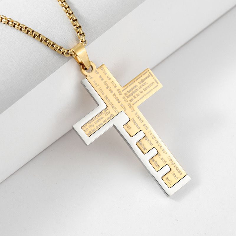 Faith Over Fear Cross (Pendant + Chain)
