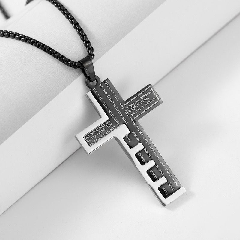 Faith Over Fear Cross (Pendant + Chain)