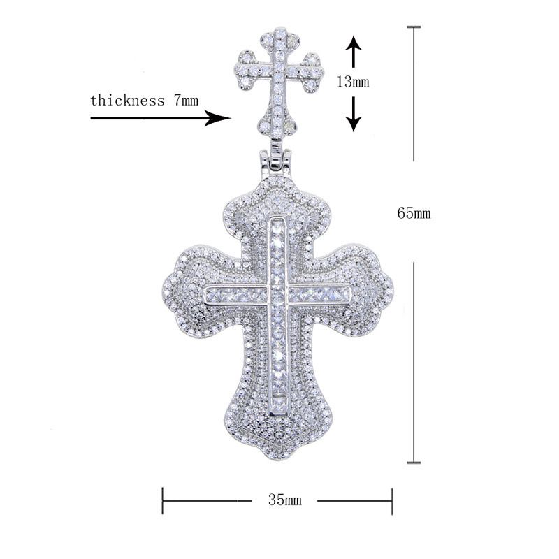 Zirconia Diamond Luxe Cross (Pendant + Chain)