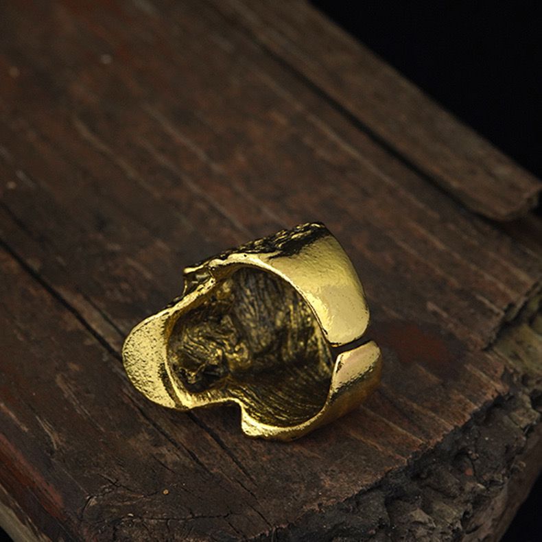Grim Skull Head Men's Ring