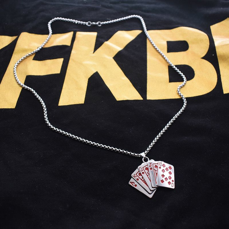 Royal Cards Charm (Pendant + Chain)