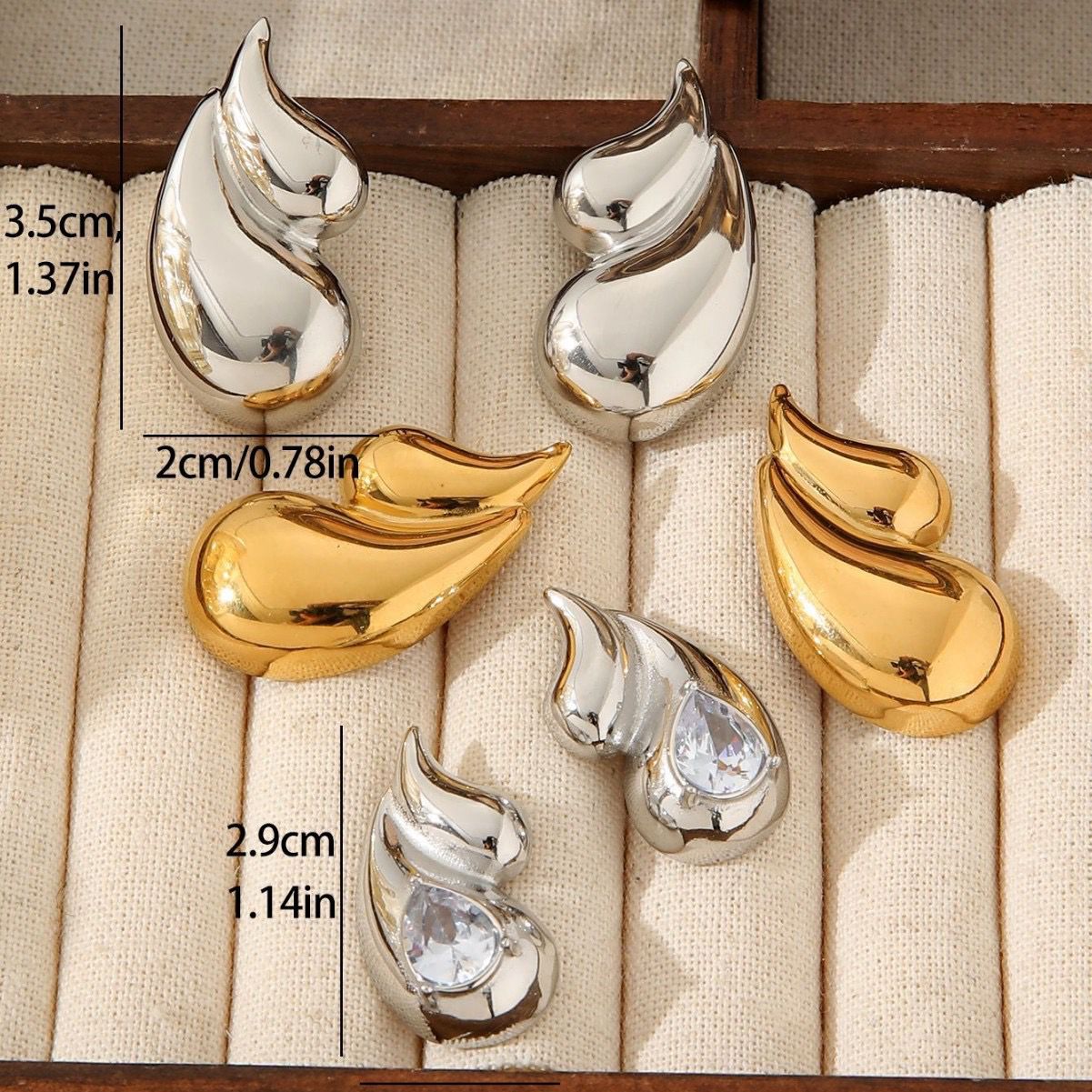 DualDrop Earrings (18k Gold Plated)