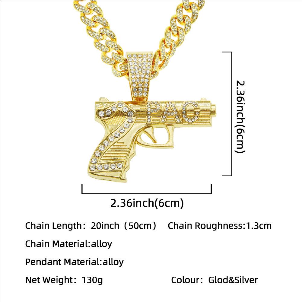 Ice HipHop Gun (Pendant + Chain)
