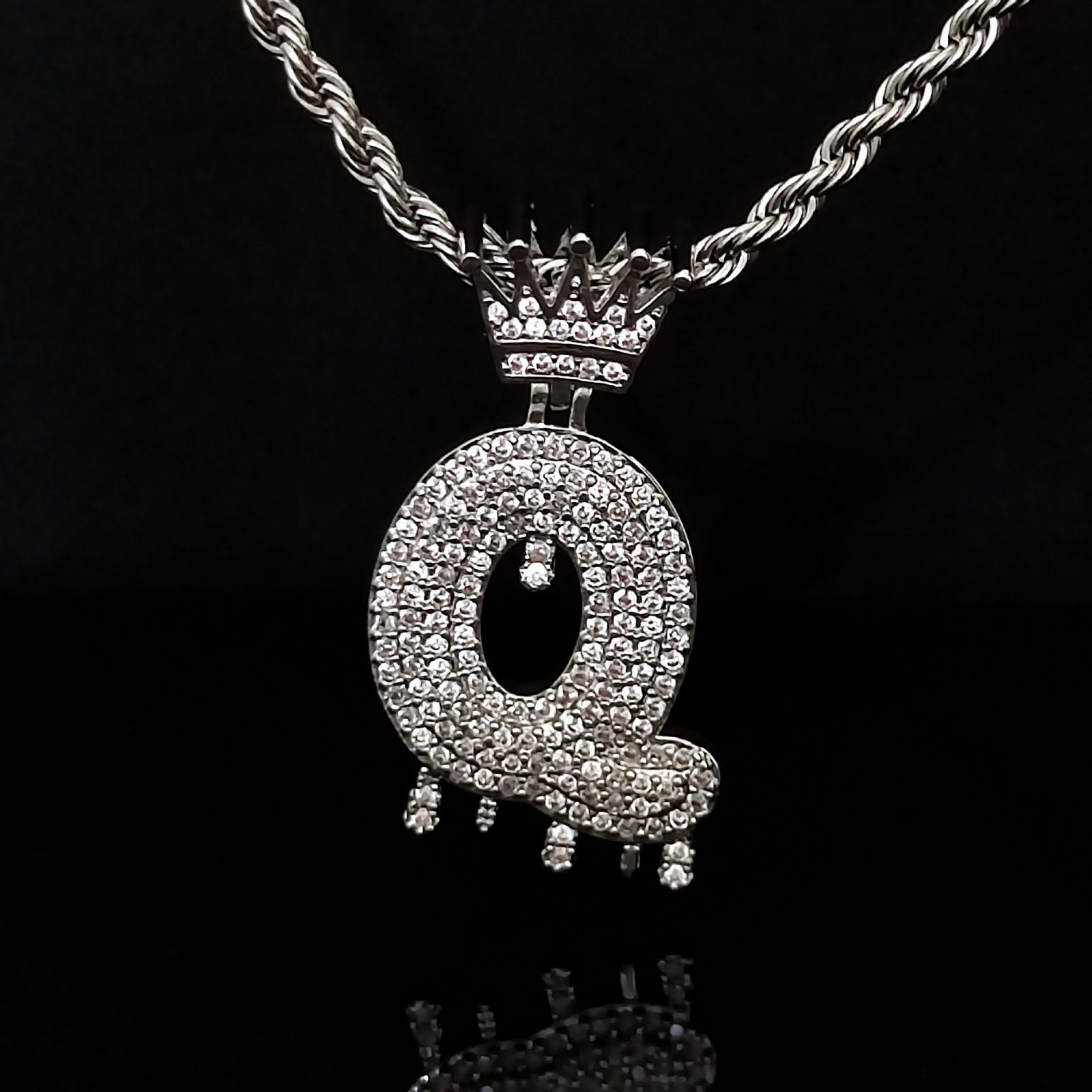 Dazzling Initial (Pendant + Chain)