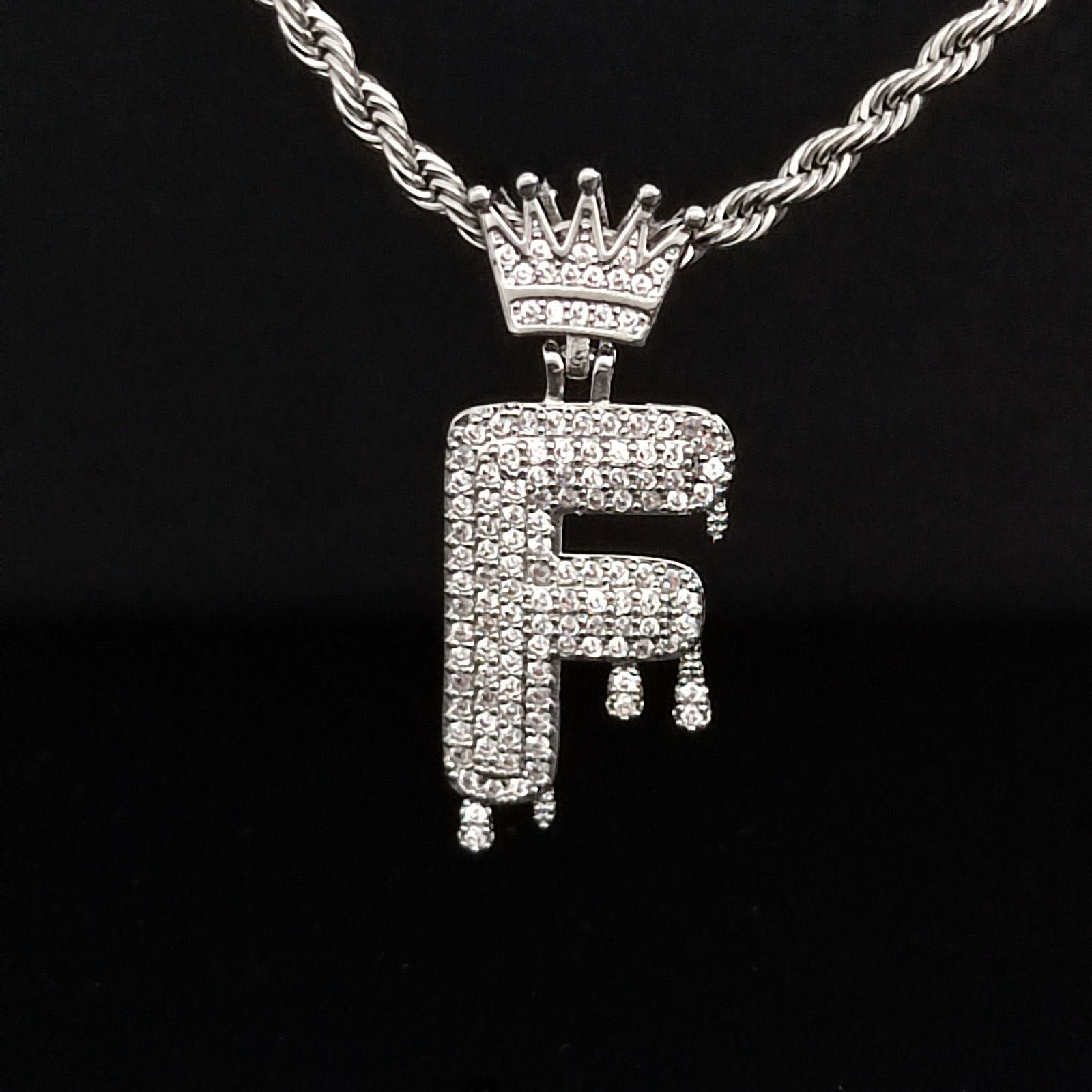 Dazzling Initial (Pendant + Chain)