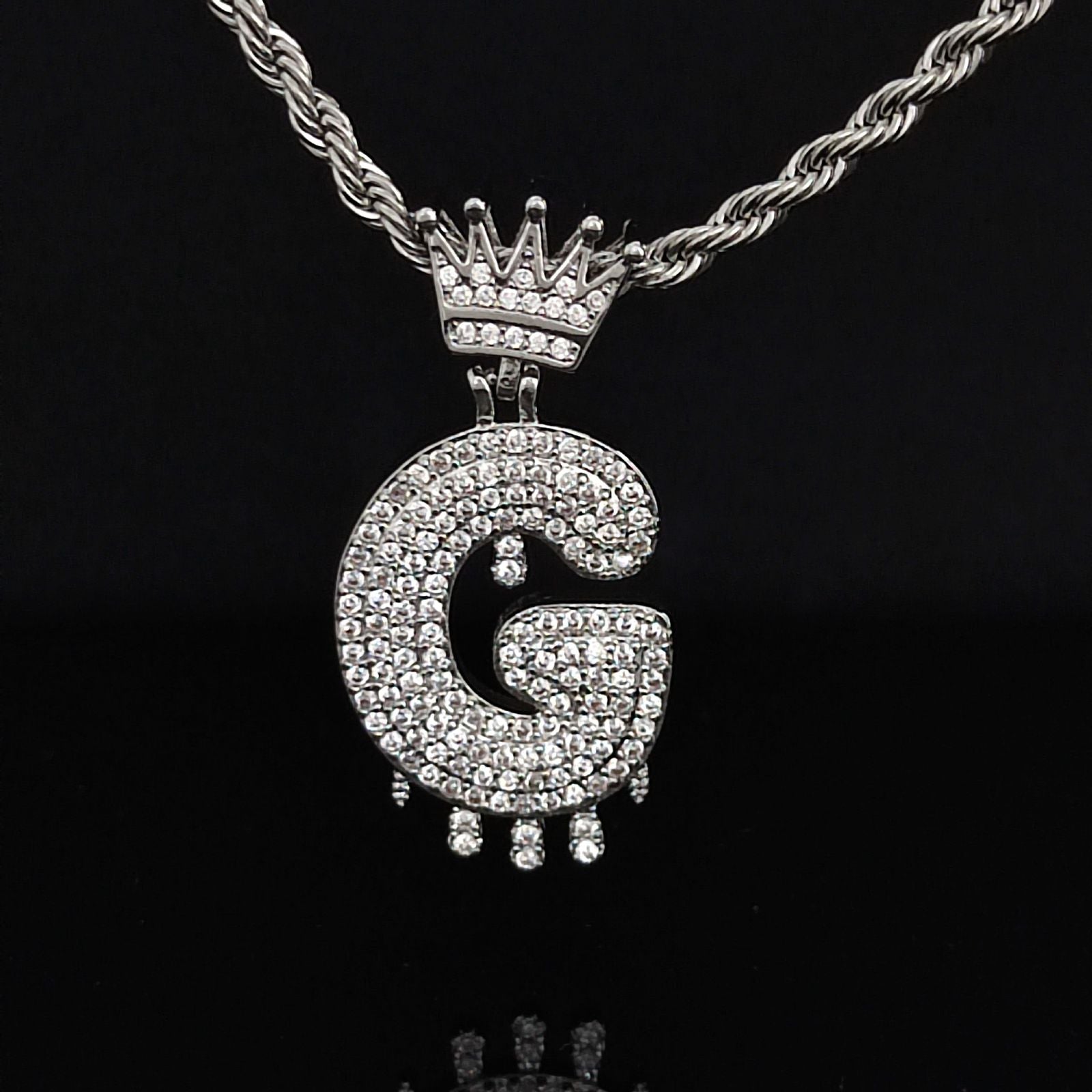 Dazzling Initial (Pendant + Chain)