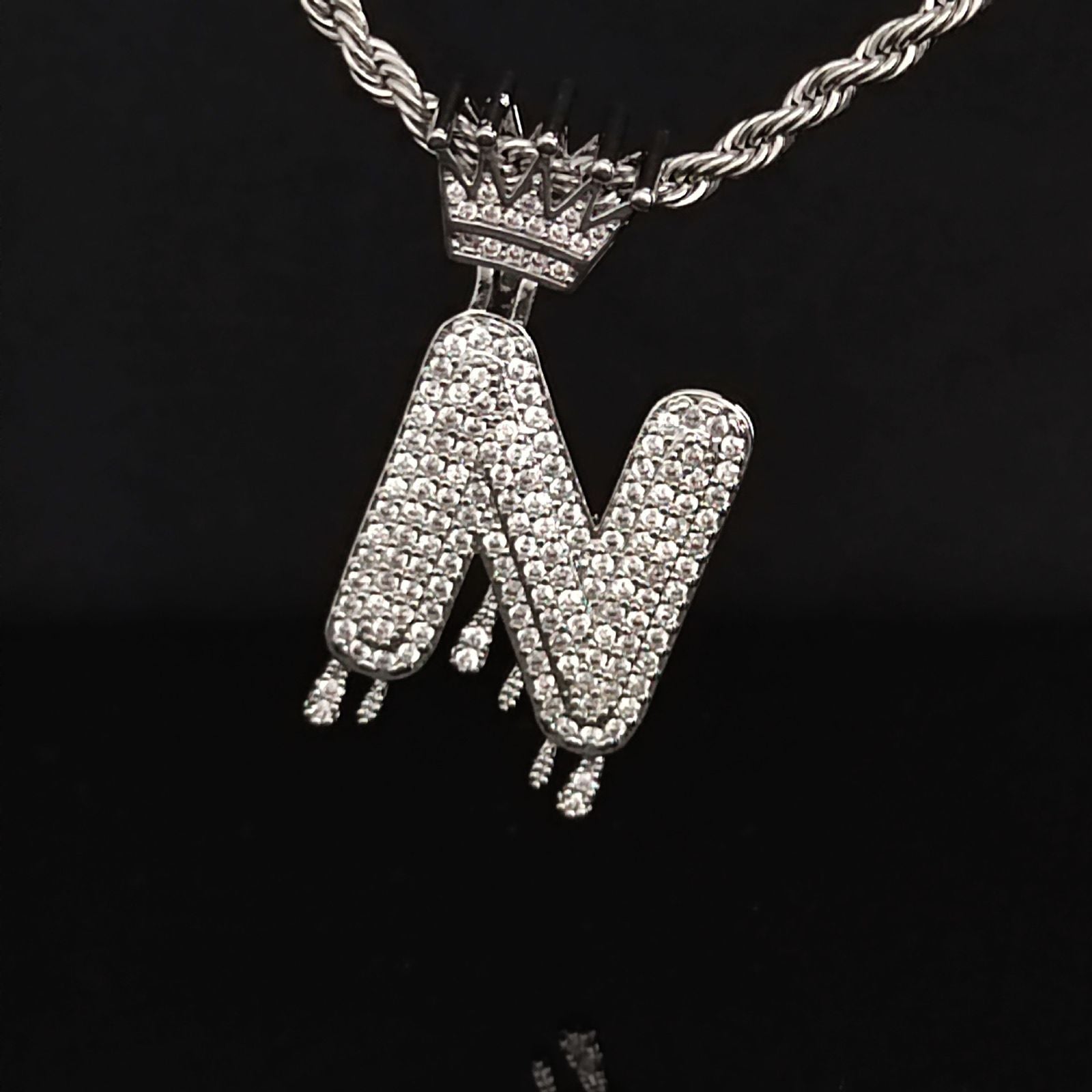 Dazzling Initial (Pendant + Chain)