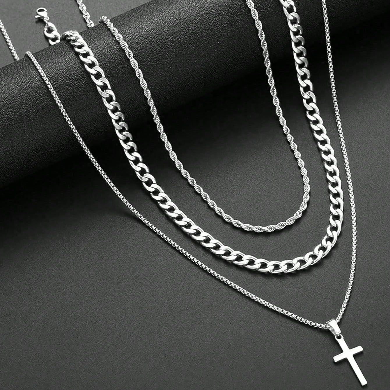 Three Layered Chain (Pendant + Chain)