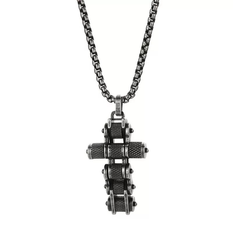 Cross ( Chain + Pendant) - Titanium - 18K Gold Plating