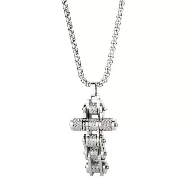 Cross ( Chain + Pendant) - Titanium - 18K Gold Plating