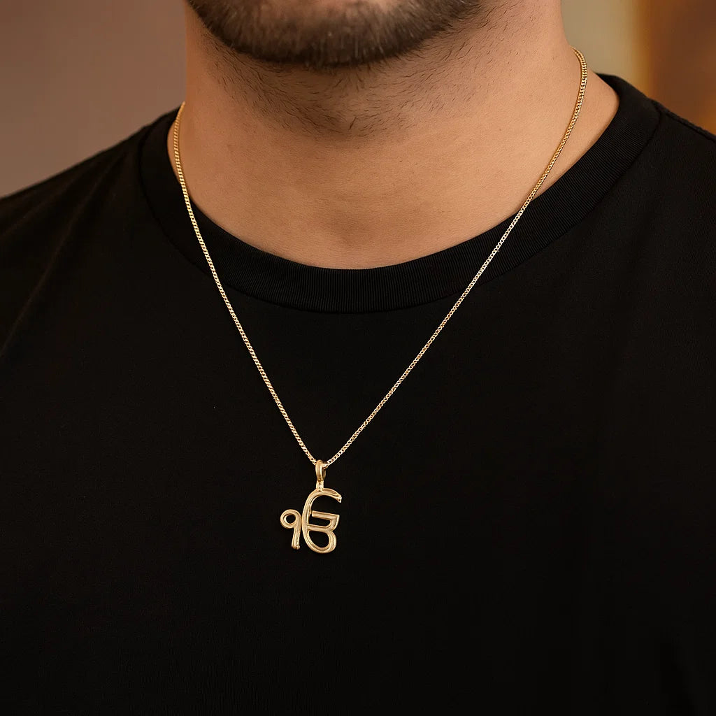 EK ONKAR (18K Gold Plated) - Pendant + Chain