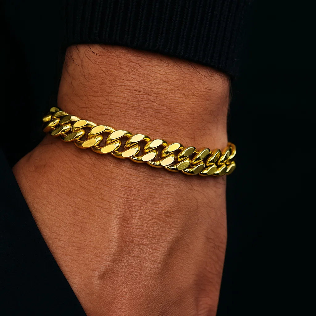 Royal Cuban Bracelet (18K Gold Plating) - 10 MM