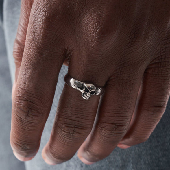 CRYPT RING (SILVER) - 18K White Gold Plating