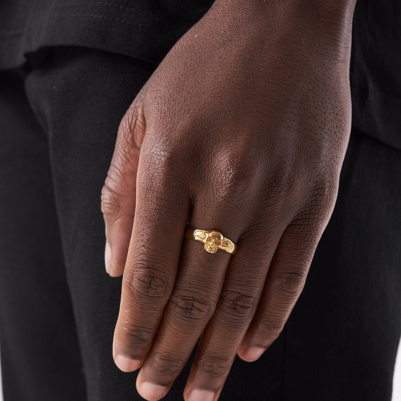 CRYPT RING (GOLD) - 18K Gold Plating