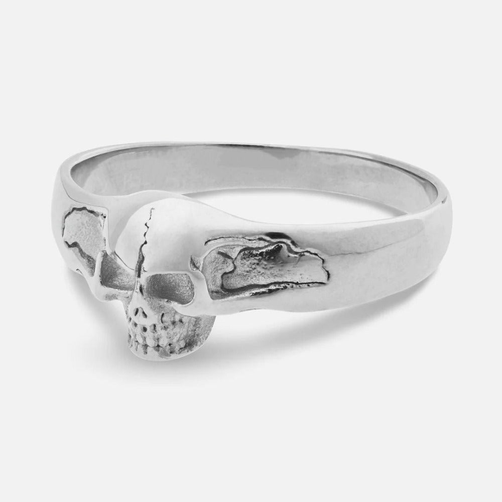 CRYPT RING (SILVER) - 18K White Gold Plating
