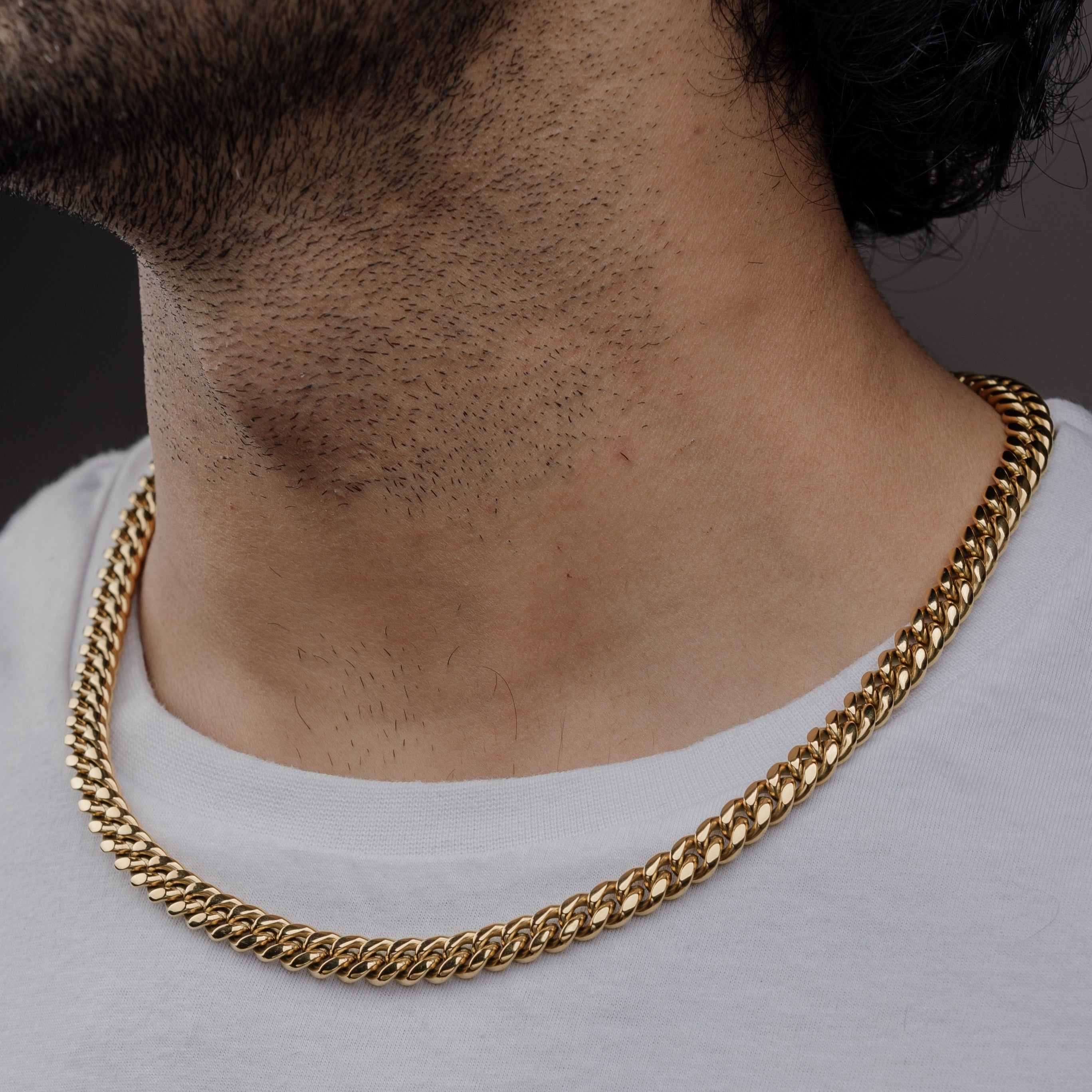 CUBAN CHAIN (18K GOLD PLATING) 8MM