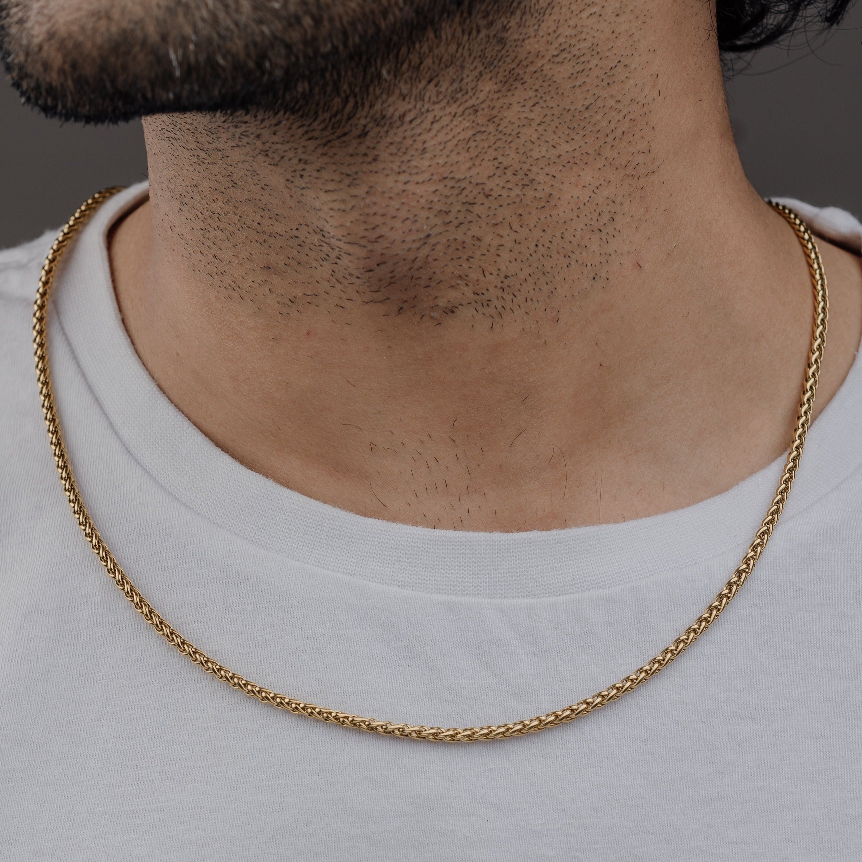 WHEAT GOLD (18K GOLD PLATING) - 5MM