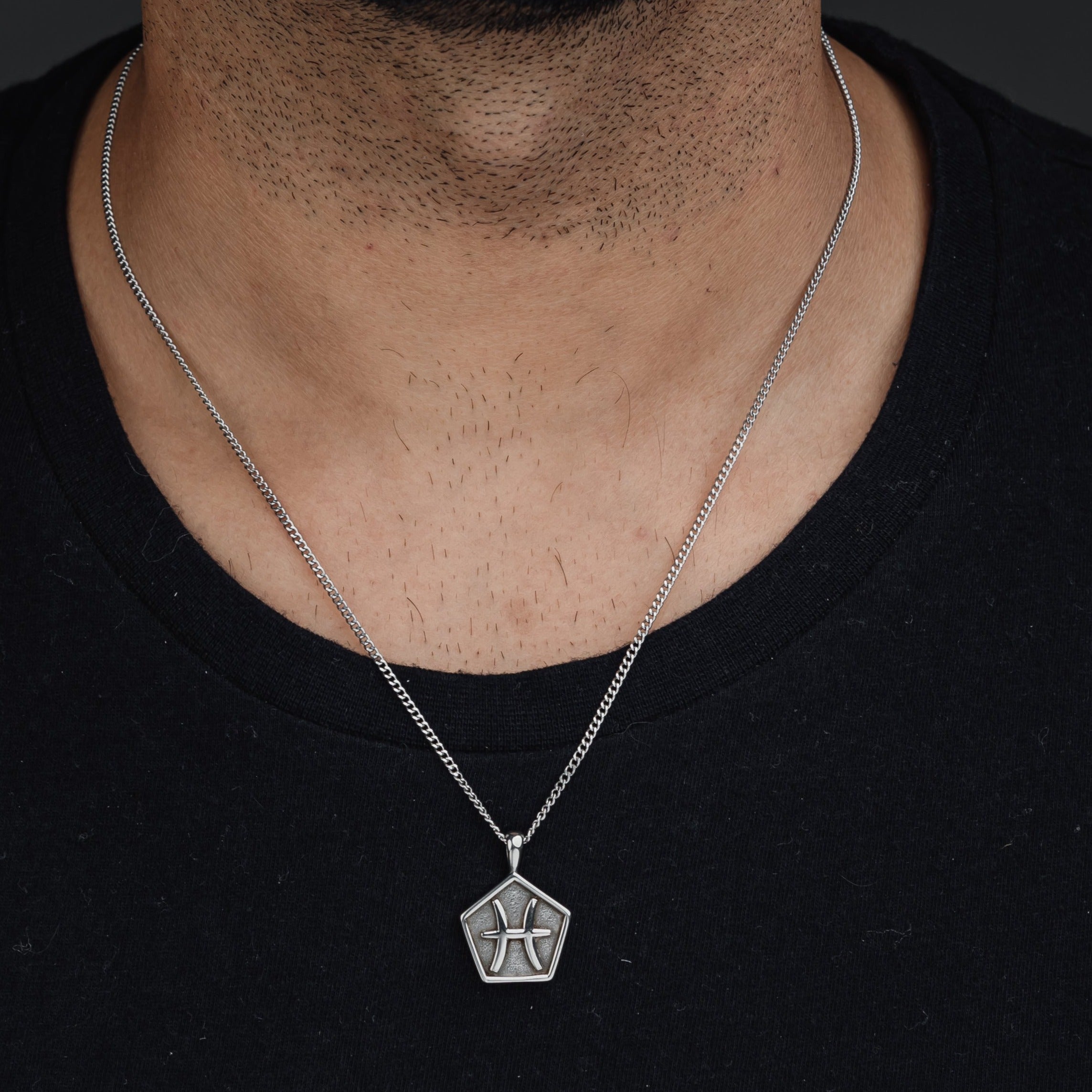 PISCES (SILVER) Pendant+ Chain