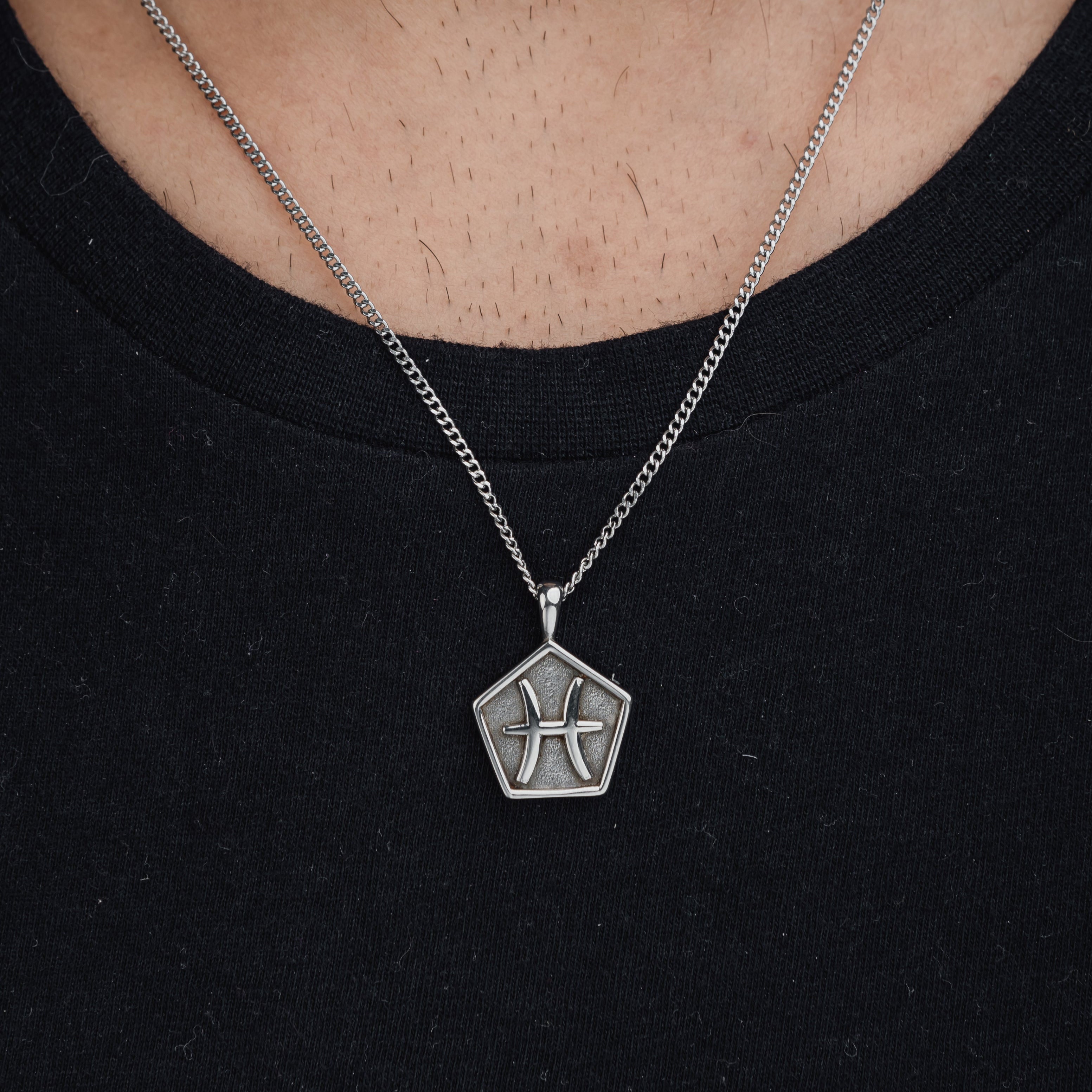 PISCES (SILVER) Pendant+ Chain