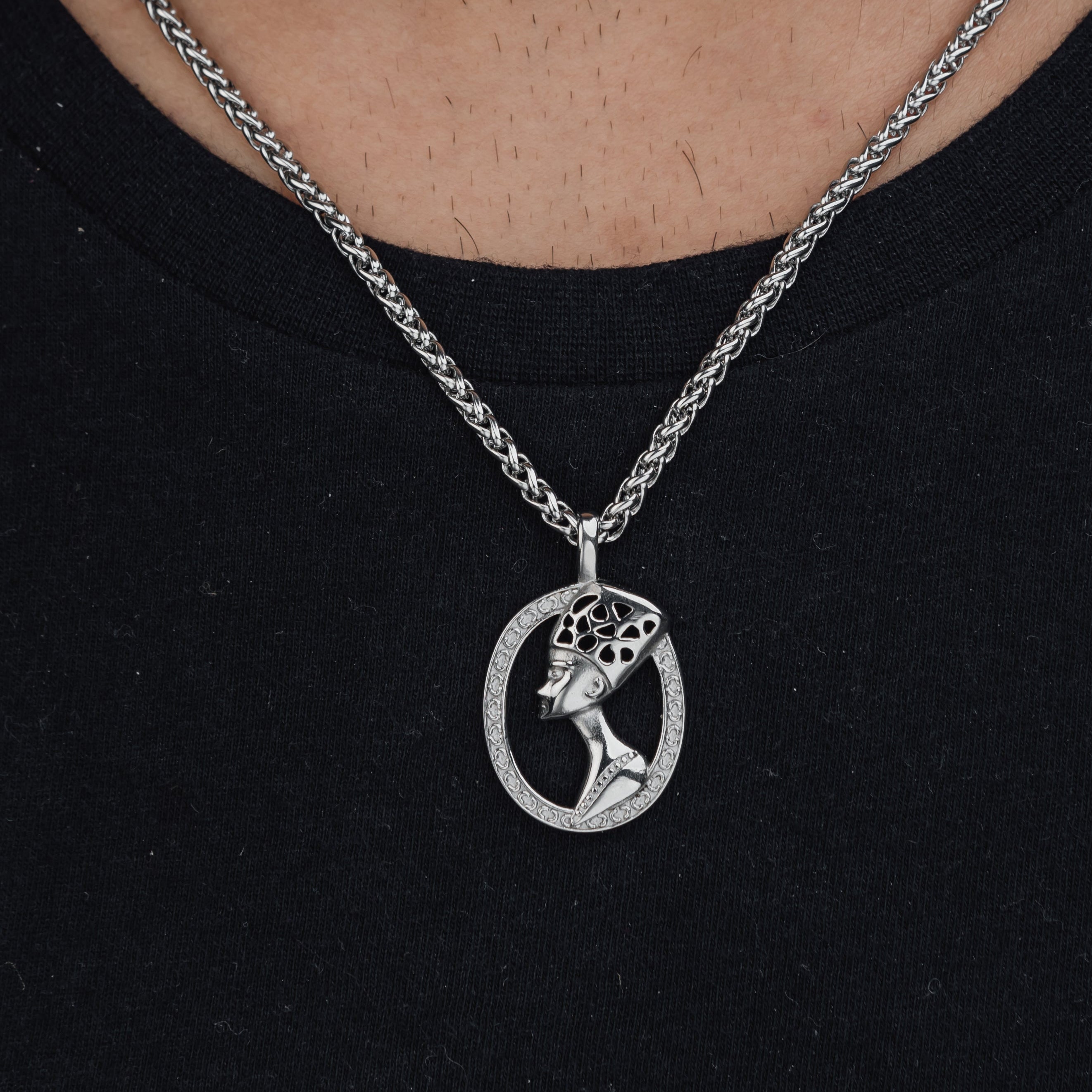 PHARAOH (SILVER) Pendant+ Chain