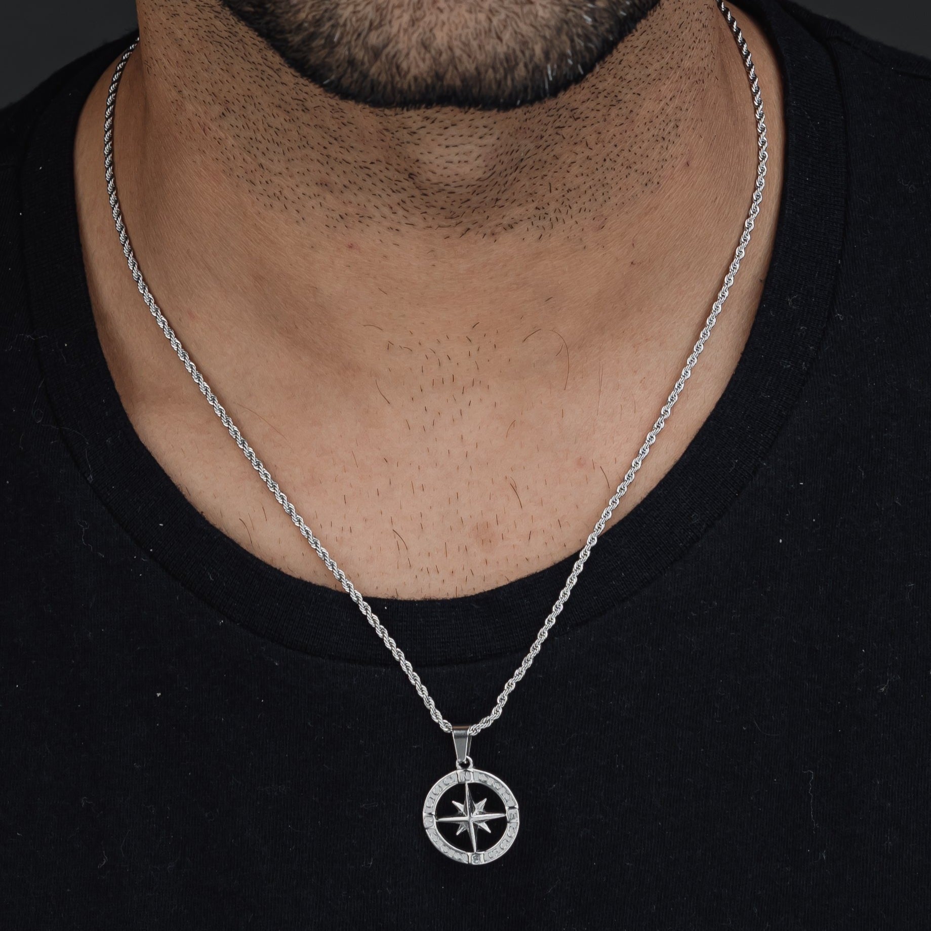 NORTH STAR (SILVER) Pendant+ Chain