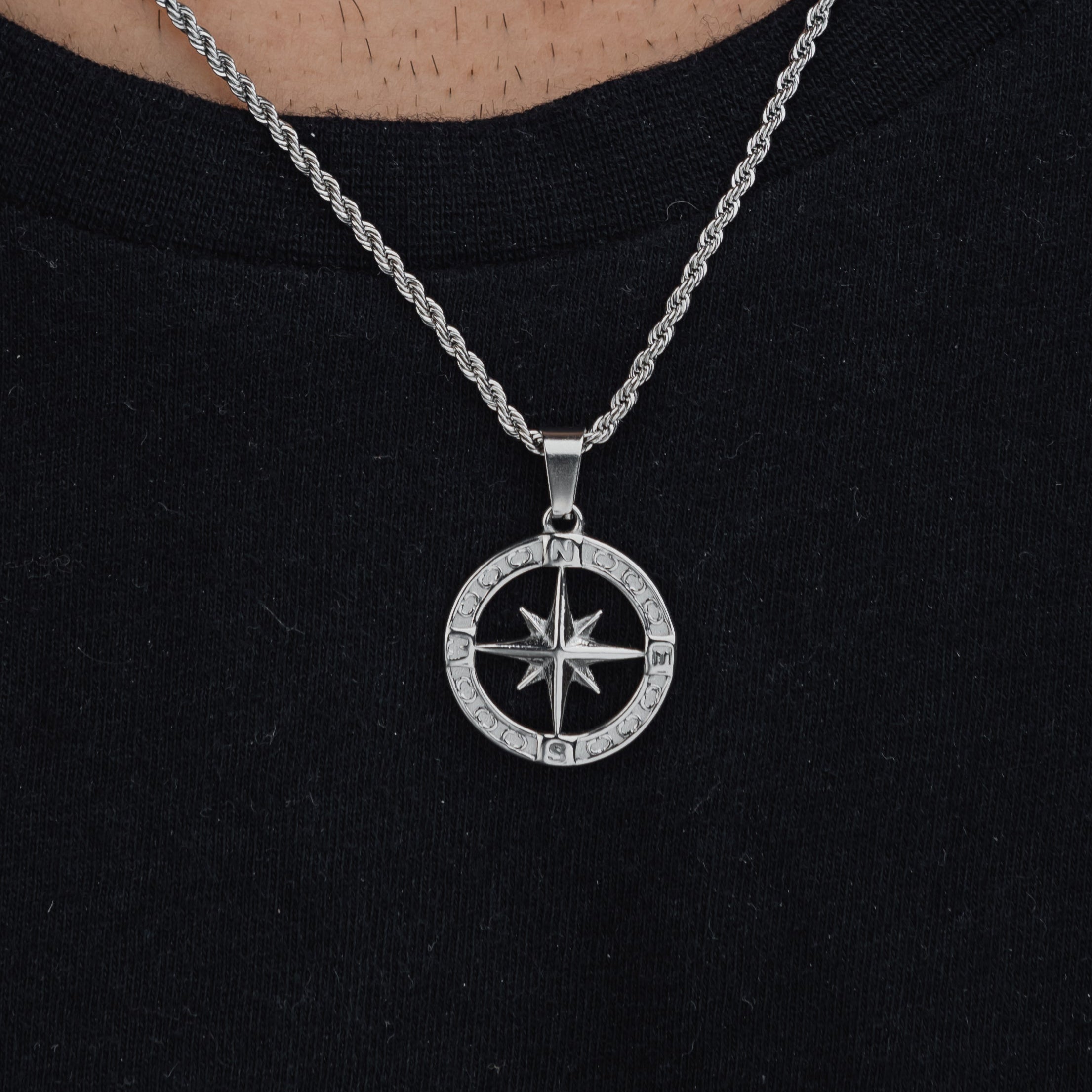 NORTH STAR (SILVER) Pendant+ Chain