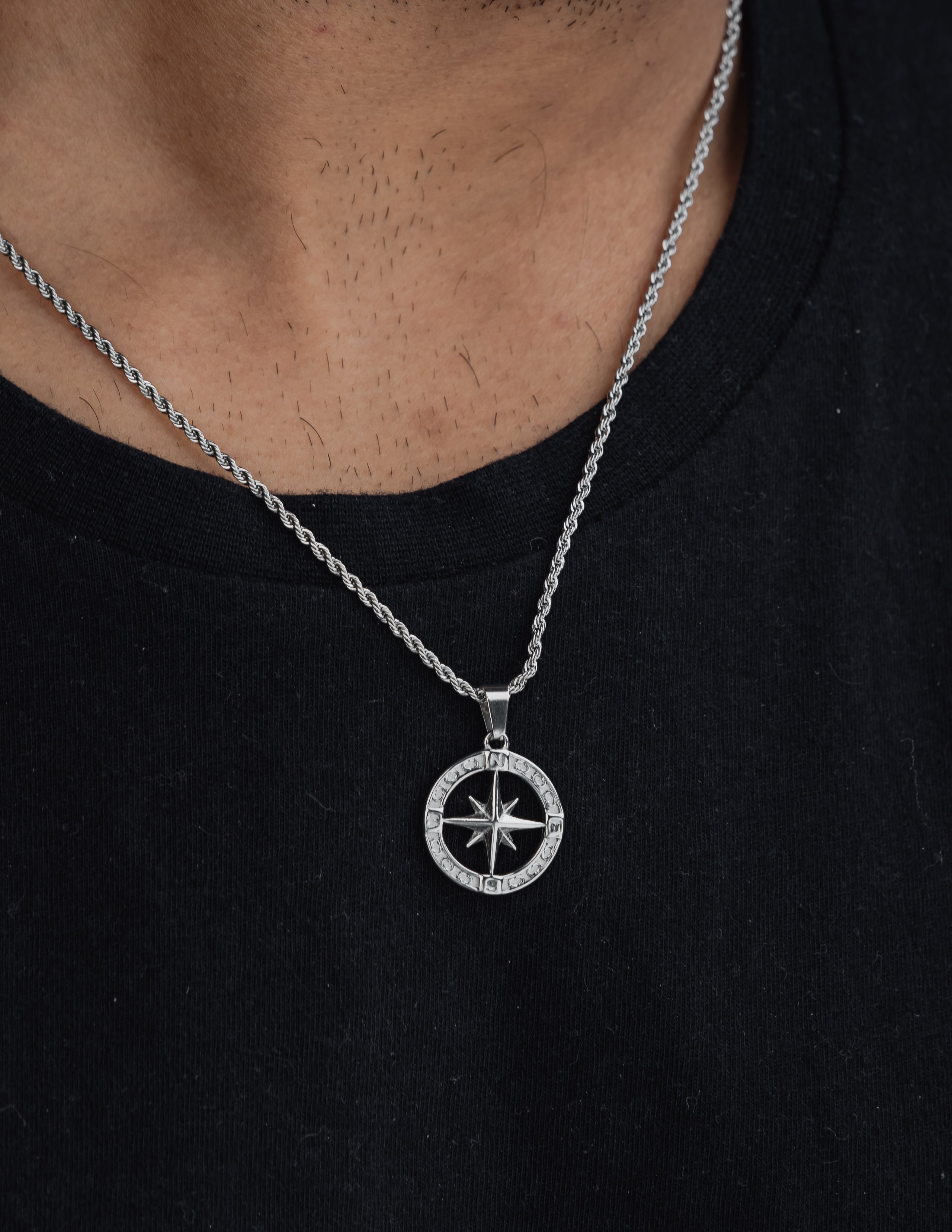 NORTH STAR (SILVER) Pendant+ Chain