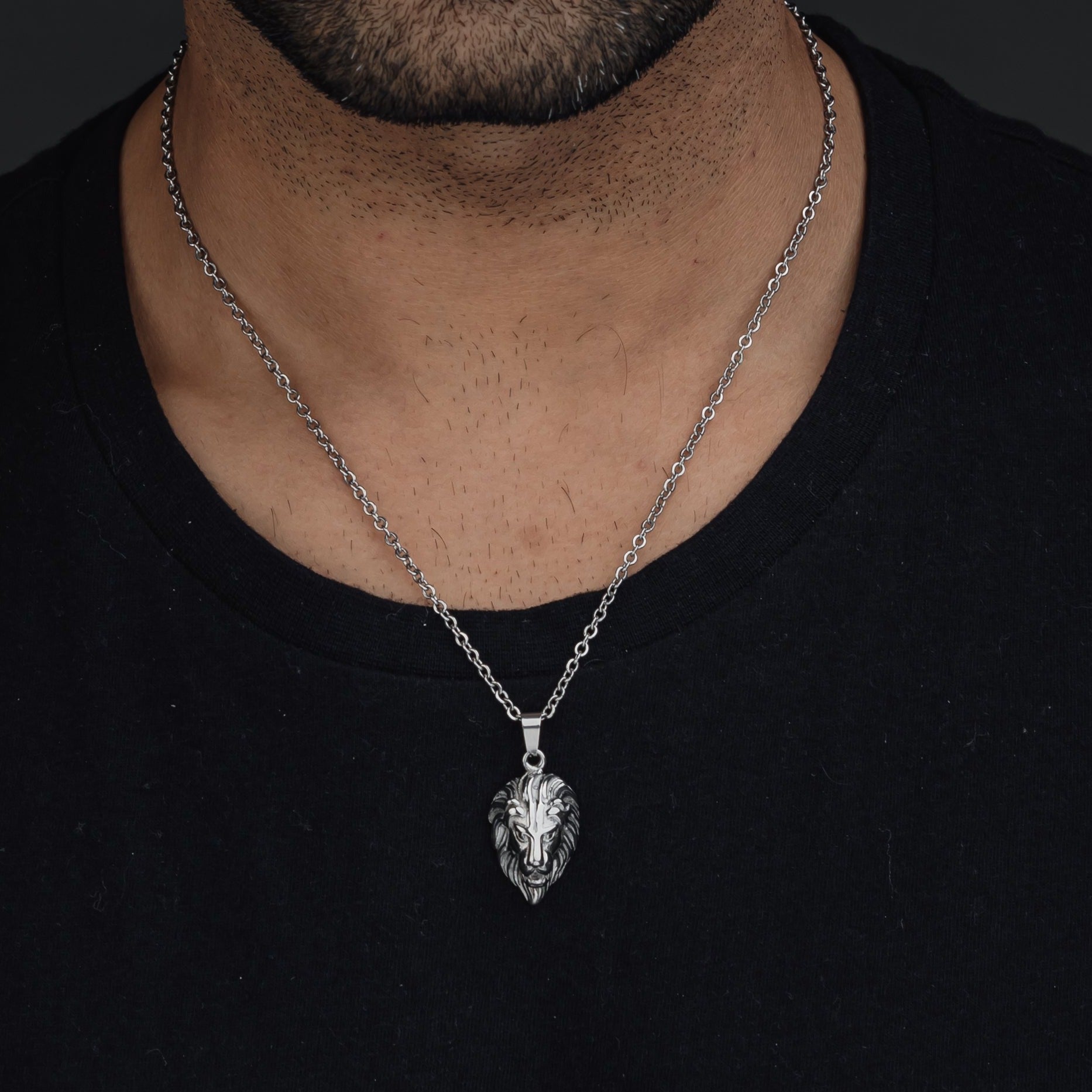 LION (SILVER) Pendant+ Chain
