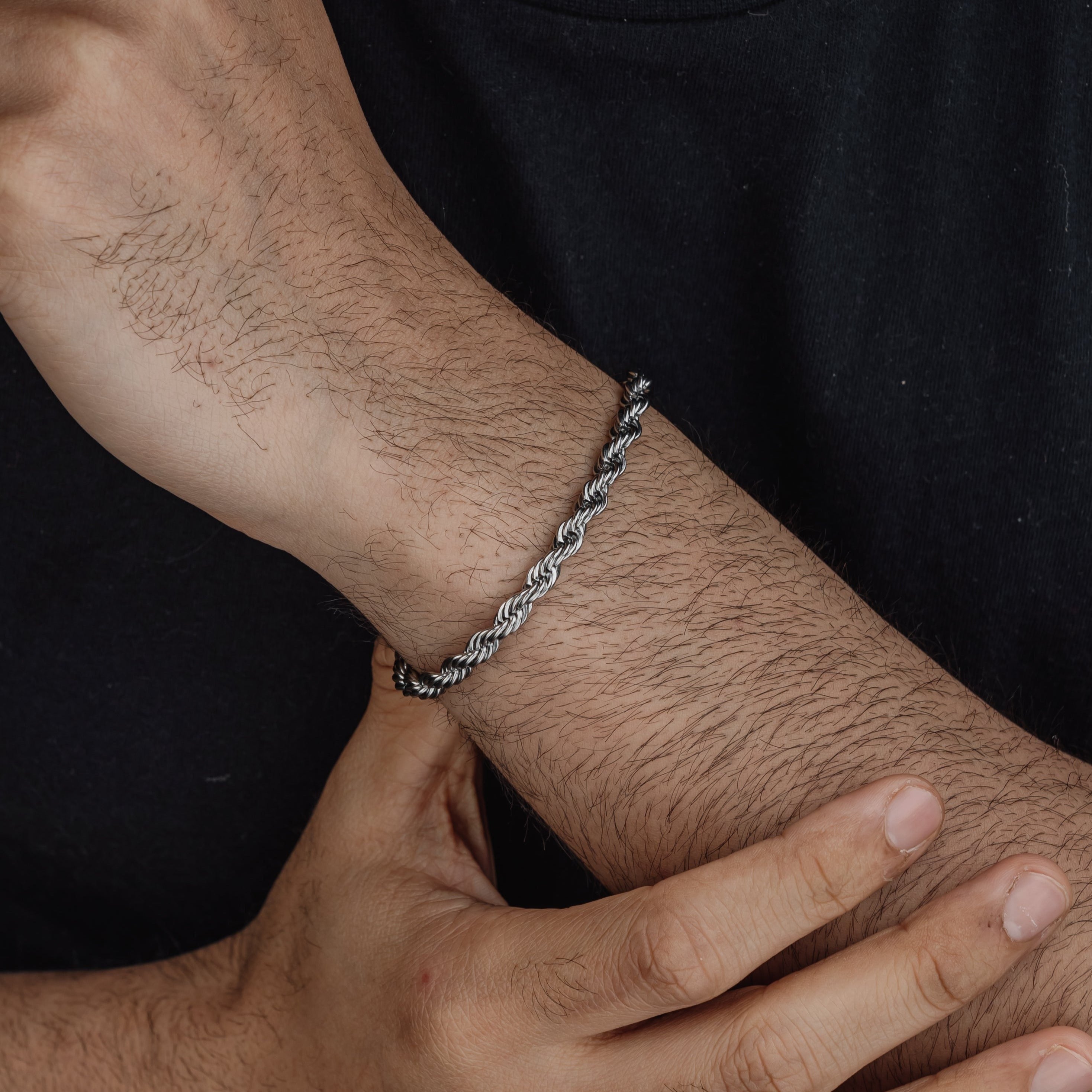 ROPE BRACELET (SILVER) 5MM