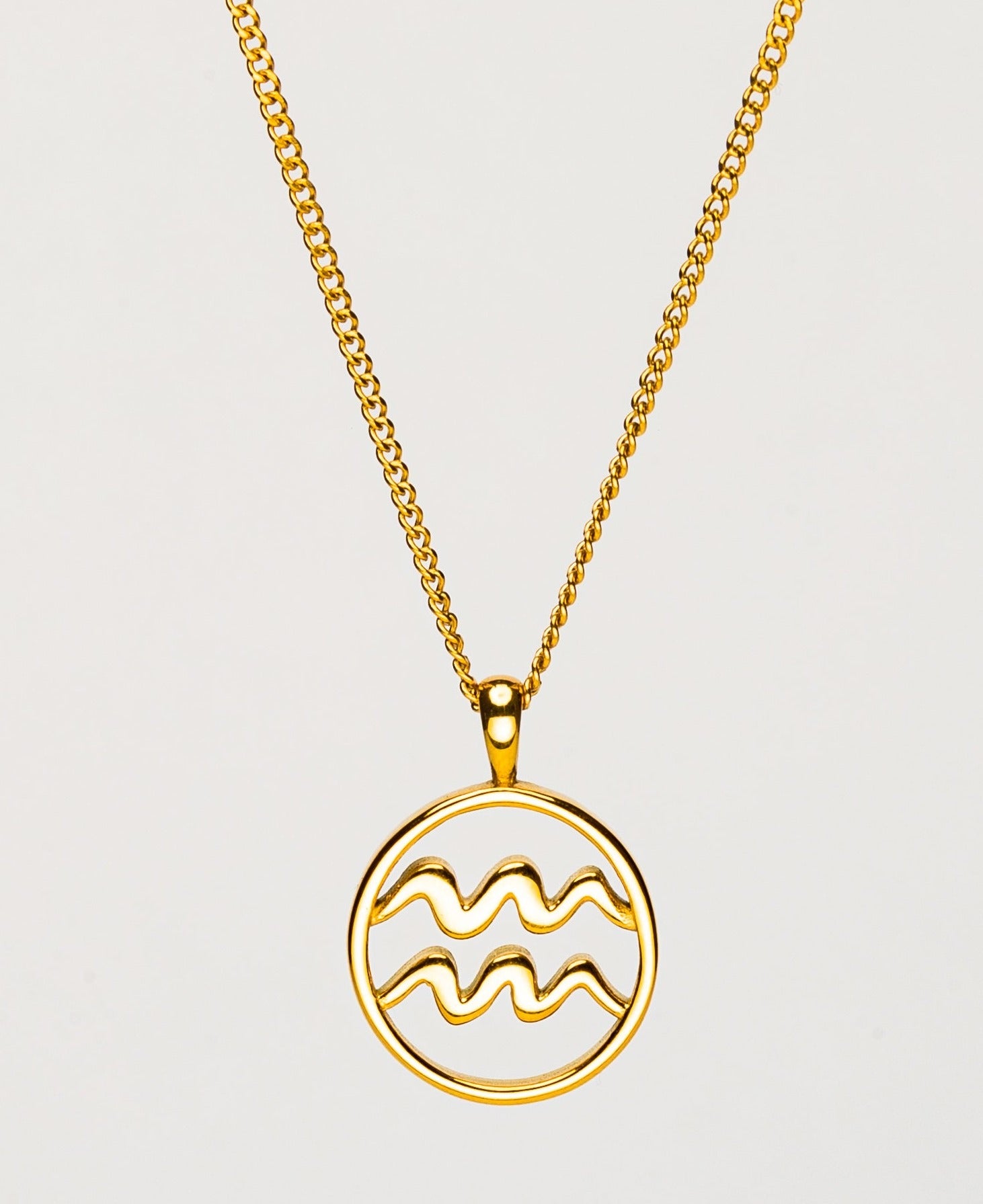AQUARIUS (GOLD) Pendant+ Chain