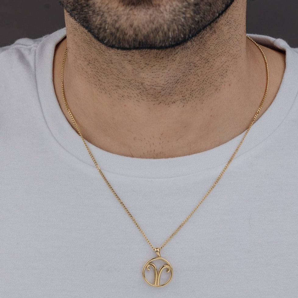 ARIES (GOLD) Pendant+ Chain
