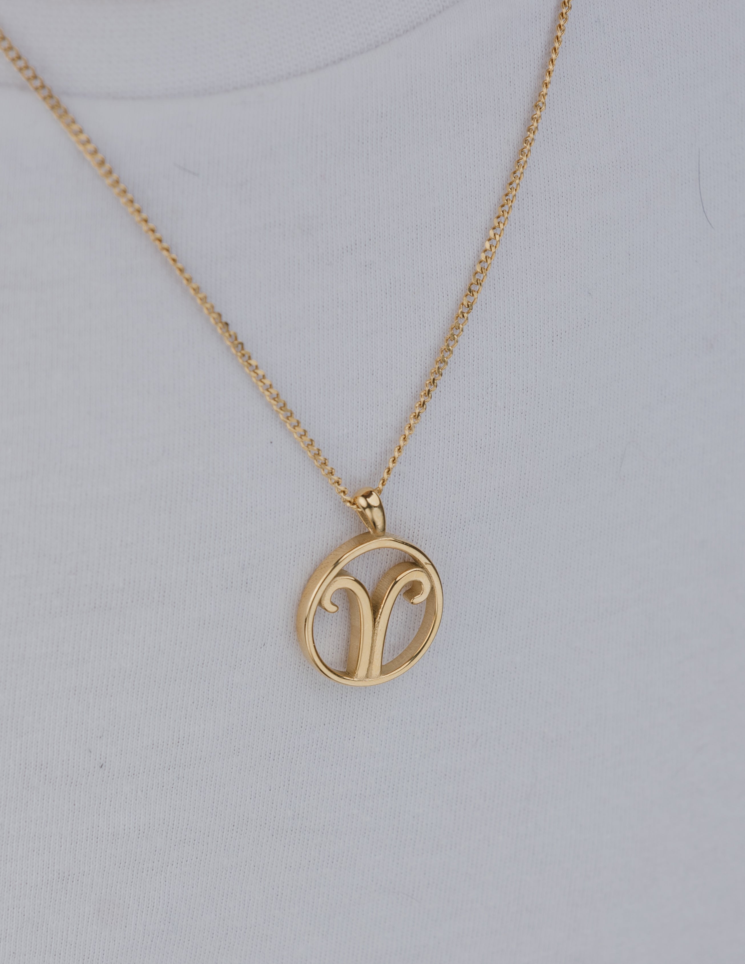 ARIES (GOLD) Pendant+ Chain