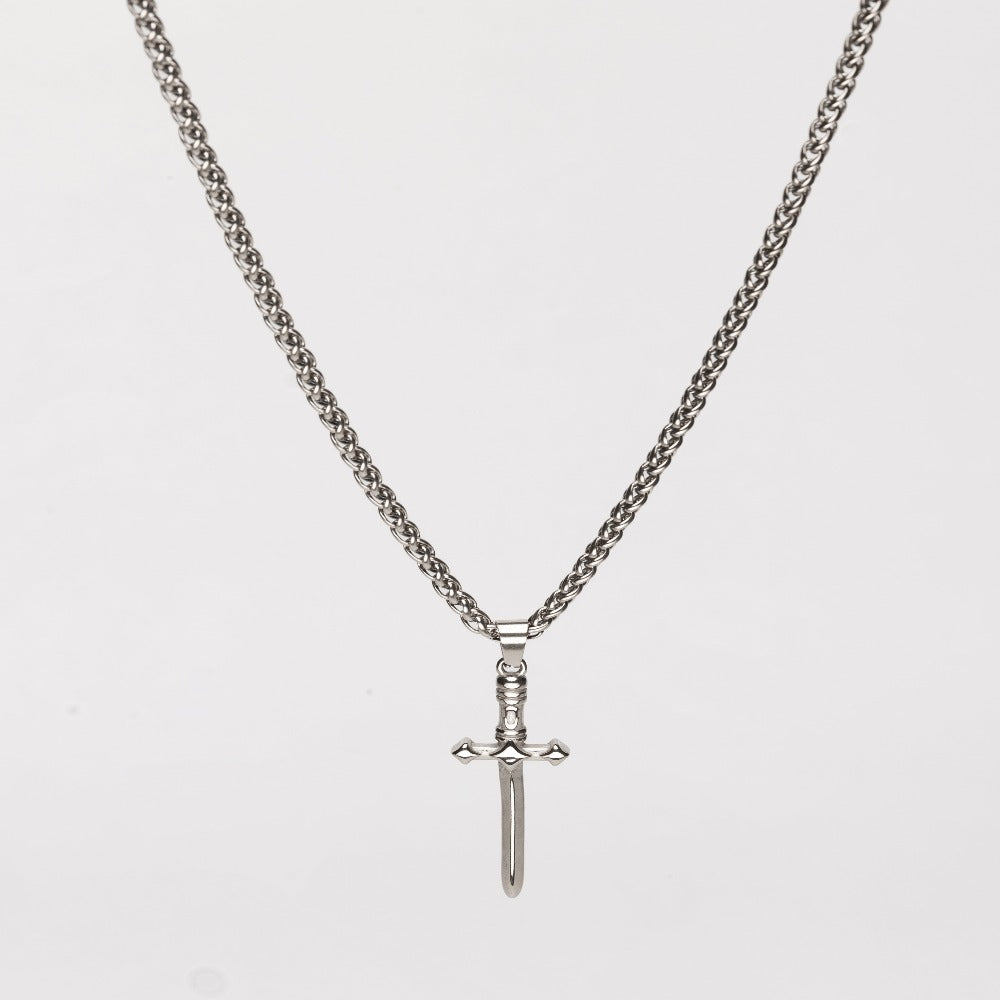 DAGGER (SILVER) Pendant+ Chain
