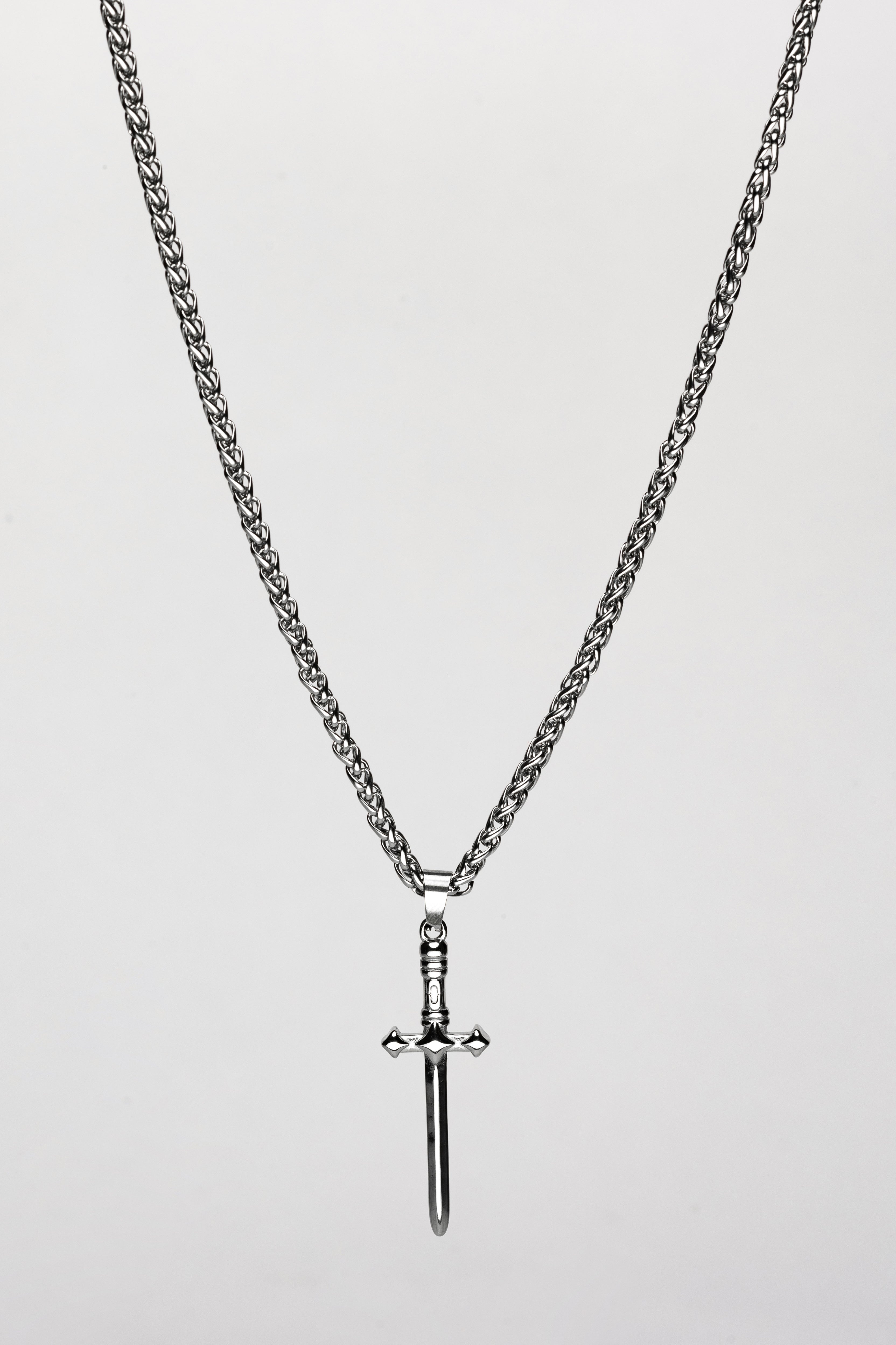 DAGGER (SILVER) Pendant+ Chain